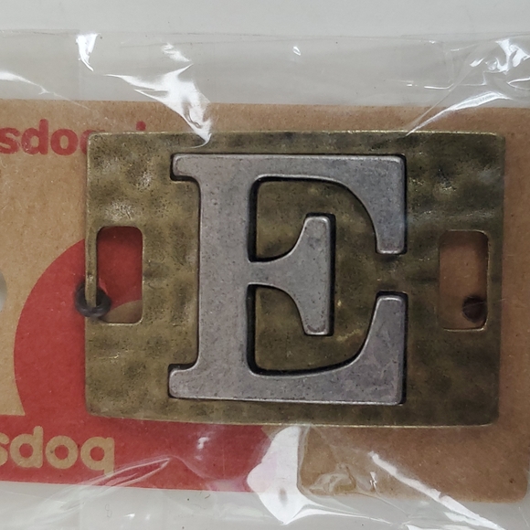 Boutique Swap Bops Adornment Charm Large Rectangle E Any Necklace or Bracelet - Picture 2 of 5